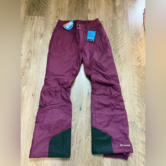 Columbia Women’s Bugaboo Burgundy Snow Pants NWT - Picture 1 of 9